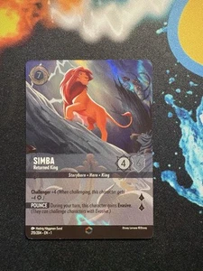 SIMBA RETURN KING 215/204 DISNEY LORCANA FIRST CHAPTER ENCHANTED RARE 🔥🦁 - Bild 1 von 2