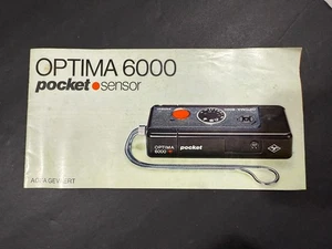 Agfa Optima 6000 Taschensensor Anleitung - Bild 1 von 5