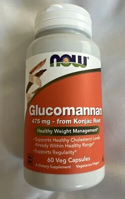 Now Glucomannan Suporte e Controle de Peso 60 Cápsulas Vegetais - Expira em 8/2026 - Imagem 1 de 4