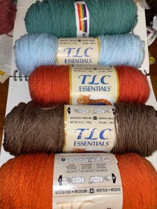 Red Heart Yarn TLC ESSENTIALS full and partial skeins - choose colors - worsted - Picture 1 of 19