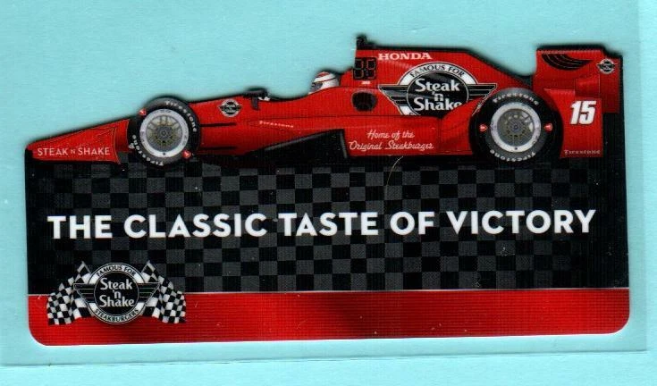 STEAK 'N SHAKE Die-cut Taste of Victory / Race Car 2016 Gift Card ( $0 ) - Image 1 of 1