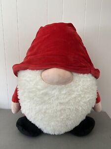 37" EXTRA LARGE Red Aurora Christmas Holiday Gnome Stuffed Plush Santa Hat Beard