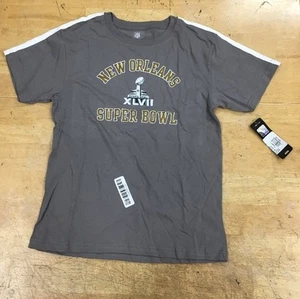 NFL FOOTBALL Super Bowl T-Shirt YOUTH LARGE (14/16) New Orleans RAVENS vs 49ers - Picture 1 of 12