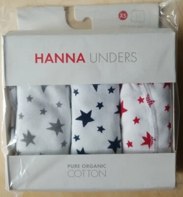 NUEVO CON ETIQUETAS Hanna Andersson Calzoncillos Boxer ROJO AZUL MARINO GRIS ESTRELLAS Ropa Interior XS 80 90 Foto 1 de 4
