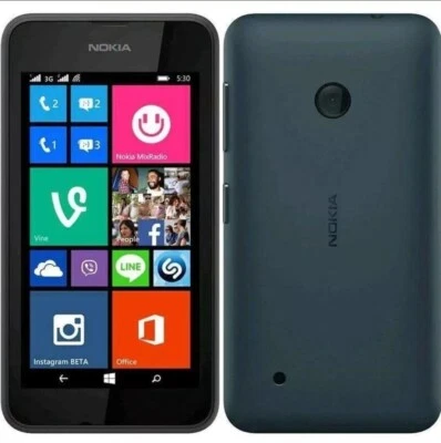 Nokia Lumia 530 Unlocked 3G Windows Smartphone Black, Used Grade A - Image 1 of 3