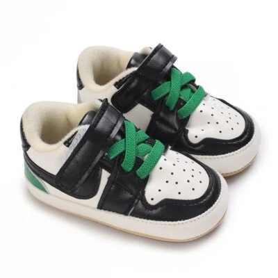 Infant Sneakers Boy Girl Baby Sport Hard Rubber Sole Toddler Shoes Size 0-18M - Image 1 of 4