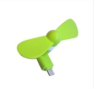 Portable 8 Pin Mini Fan for iPhone -  GREEN