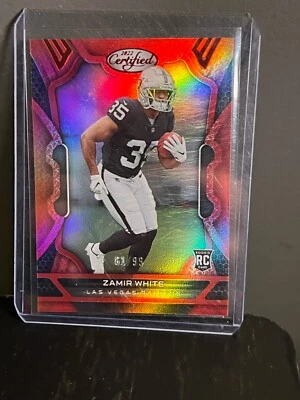 2022 Panini Certified Zamir White Red Rookie /99 Las Vegas Raiders - Image 1 of 2