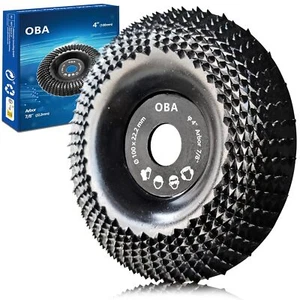 Grinder Wheel Disc 4 Inch Wood Shaping Wheel, Wood Grinding Shaping Disk for Ang - Picture 1 of 3