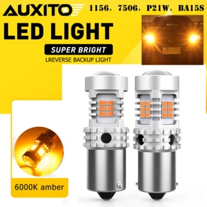 BAU15S 7507 LED Turn Signal Light Amber Canbus No Hyper Flash Error Free - Bild 1 von 11