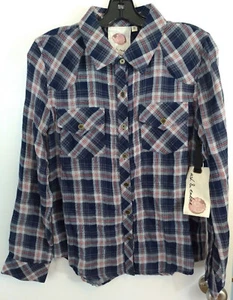 Ash & Ember Neil Avalon Two Pocket Slim Fit Shirt Womens Size Small - Picture 1 of 5