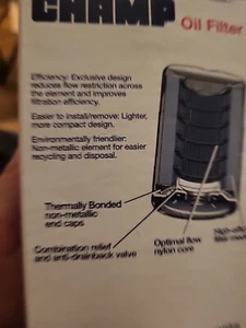 CHAMP PH500 OIL FILTER - CASE OF 11- OVER 1800 VEHICLES - MADE IN USA - Picture 1 of 11