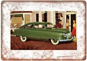 Insegna Metallo Riproduzione Look Retrò Pubblicità Nash Automobile 1951 Vintage A3841 - Foto 1 di 2