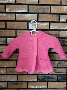 Abrigo Mayoral Bebé Niña Marfil Doble Pecho Tejido Con Capucha Talla 18 Meses - Imagen 1 de 21