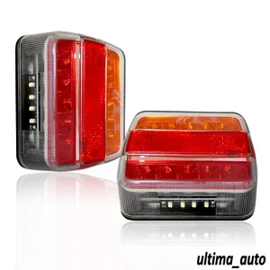 2X Universale 5 Funzione LED Posteriore Rimorchio Roulotte Luci Fari - Foto 1 di 9