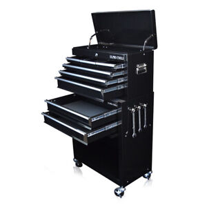 311 US PRO TOOLS BLACK TOOL CHEST BOX ROLLER CABINET CHEST LOCKABLE