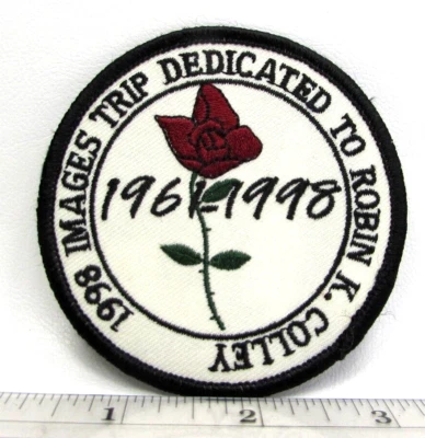 Vintage 1961 1998 Images Trip Dedicated to Robin K Colley Jacket Patch Kansas - Image 1 of 3