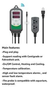 Temperature Controller ITC-308 WIFI Heat Cool Thermostat Remote Control App C/F - Picture 1 of 9