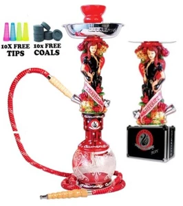 Starbuzz Sexy Ladies Edition: 1-Hose Hookah Waterpipe Complete Set- Red - Picture 1 of 5