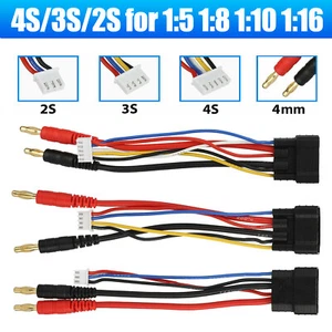 4S/3S/2S Lipo Battery Bullets Connector Cable Adapter for Traxxas TRX 1/8 RC Car - Picture 1 of 11