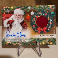 2023 Topps Holiday Santa Claus Faux Suit Relic/ Auto WHFAR-SC. 1 in 24,005 Packs