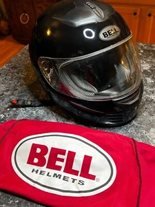 BELL Helmets Black FULL Face Helmet Visor & Shield w Bag Sleeve (Size: XL) Great - Picture 1 of 9