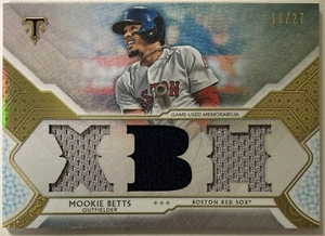 Mookie Betts 2018 Triple Threads XBH Triple Jersey Card 10/27  #ttr-mb3 (3762)  - Picture 1 of 2