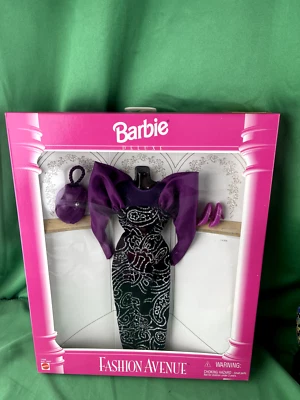 Barbie Deluxe Fashion Avenue 1995 Mattel traje púrpura #14306 - nuevo en caja Foto 1 de 3