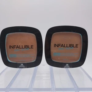 LOT OF 2 LOREAL Infallible PRO GLOW Lasting Glow Powder 26 SUN BEIGE  - Picture 1 of 7