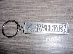 Washington State Orca Metal Key Ring Chain KeyRing San Juan Islands Killer Whale - Picture 1 of 4