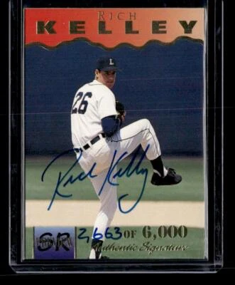 1996 Signature Rookies Preview #15 Rich Kelley Autographs AU,SN - Image 1 of 2