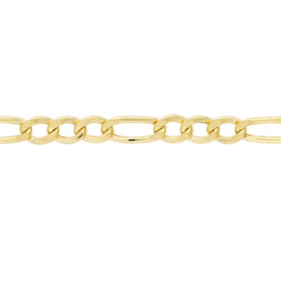 14K Yellow Gold 2.5mm Figaro Chain Choker Necklace (Hollow) 15"-16" Adjustable - Image 1 of 4