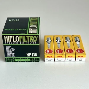 Suzuki GSXR1000 2001-2006 Service Kit (HiFlo Oil Filter and NGK Spark Plugs) - Picture 1 of 1