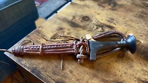Sudanese Arm Dagger & Sheath Antique Darfur Sudan Leather Snake/Lizard