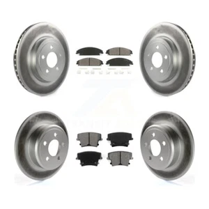 Front Rear Coat Brake Rotor Semi-Metallic Pad Kit For Chrysler 300 AWD with 3.5L - Picture 1 of 10