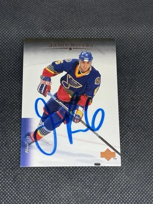 Jamie Rivers 1996-97 Upper Deck St. Louis Blues Signed Auto Card #477 ~ COA - Image 1 of 3