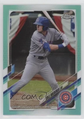 2021 Topps Pro Debut Chrome Aqua Refractor /75 Cole Roederer #PDC-143 - Image 1 of 2