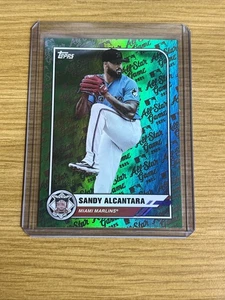 2025 Topps Sandy Alcantara All-Star Game FOGLIO VERDE 57/99 #69 Miami Marlins - Foto 1 di 2