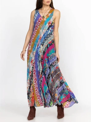 $585 NWOT Johnny Was Treble Bias Floral Sleeveless Maxi Dress XXL Multicolor - Image 1 of 4