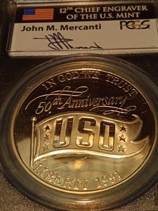 USO SILVER DOLLAR. PCGS PR69 DCAM. Mercanti. No reserve. - Picture 1 of 4