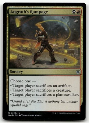 Angrath's Rampage #185 (Foil) (LP) War of the Spark WAR Magic MTG - Image 1 of 2