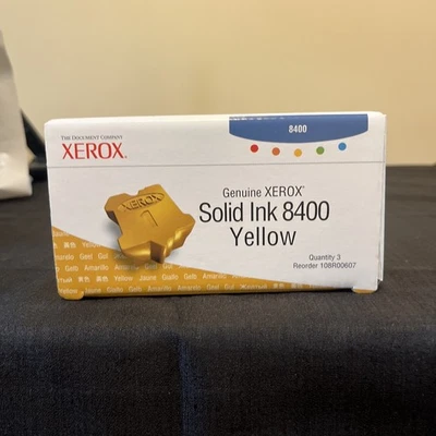 New Genuine Xerox 8400 Yellow Solid Ink Cartridges In Box - Image 1 of 2
