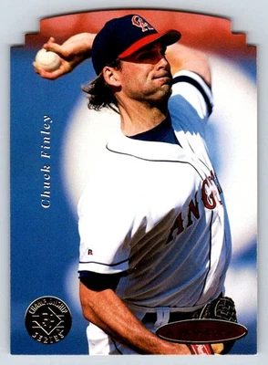 1995 SP Championship 132 Chuck Finley Die Cuts   California Angels Baseball Card - Image 1 of 2