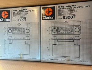 Raro 1983 Nuevo de Lote Antiguo Clarion # 9300T AM/FM Cassette Deck Old School Stereo Dolby Japón - Imagen 1 de 8