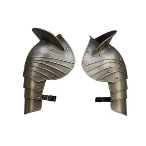 Medieval Knight’s Steel Shoulder Pauldrons – Handmade Battle-Ready Larp Armor - Picture 1 of 4