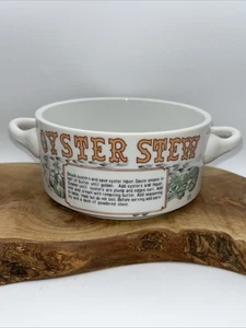 Ljungberg Oyster Stew Soup Bowl Mug Recipe Vintage 1983 New Orleans - Picture 1 of 7