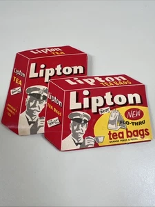 60er Jahre Original LIPTON TEE Werbe Nähset. Made in WEST GERMANY - Bild 1 von 3