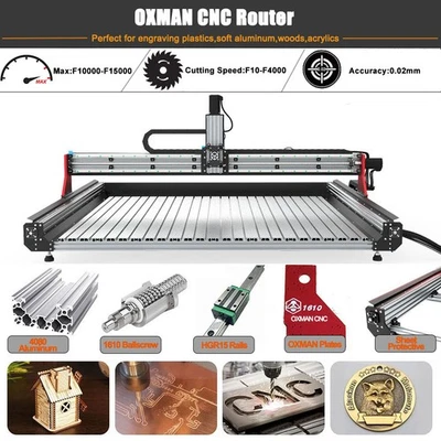 OXMAN CNC Router Machine 4 Axis 1610 Ball Screw Wood Engraving Milling Machine - Image 1 of 4