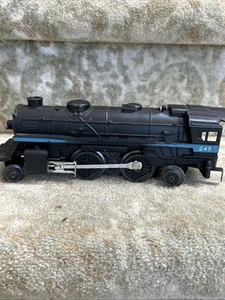 Vintage Lionel 247 2-4-2 Postwar Steam Engine Railroad Locomotive 027 Blue Strip - Picture 1 of 16