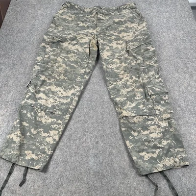 US Army ACU Combat Pants Mens Large Regular Digital Camo Cargo Insect Shield - Image 1 of 4